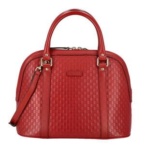 Gucci guccissima leather red Dome satchel bag